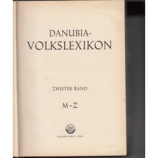 Danubia volkslexikon, vol. II (M-Z) - colectiv