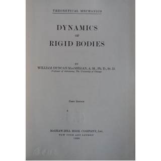 Dynamics of rigid bodies (engleza) - William Duncan MacMillan