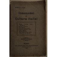 Insemnari din cultura Italiei - Apostol D. Culea