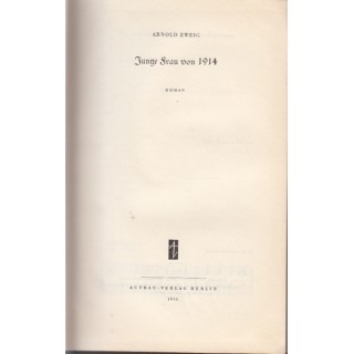 Jung frau von 1914 - Arnold Zweig