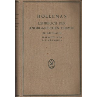 Lehrbuch der anorganischen chemie - A. F. Holleman