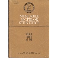 Memoriile sectiilor stiintifice, seria IV, tomul III, nr. 1, 1980 - Colectiv