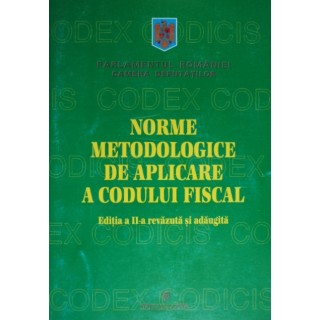 Norme metodologice de aplicare a codului fiscal - *