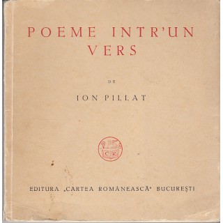 Poeme intr'un vers (numarul 457) - Ion Pillat