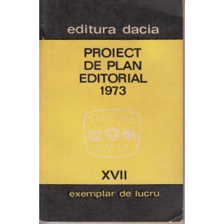 Proiect de plan editorial XVII exemplar de lucru - *